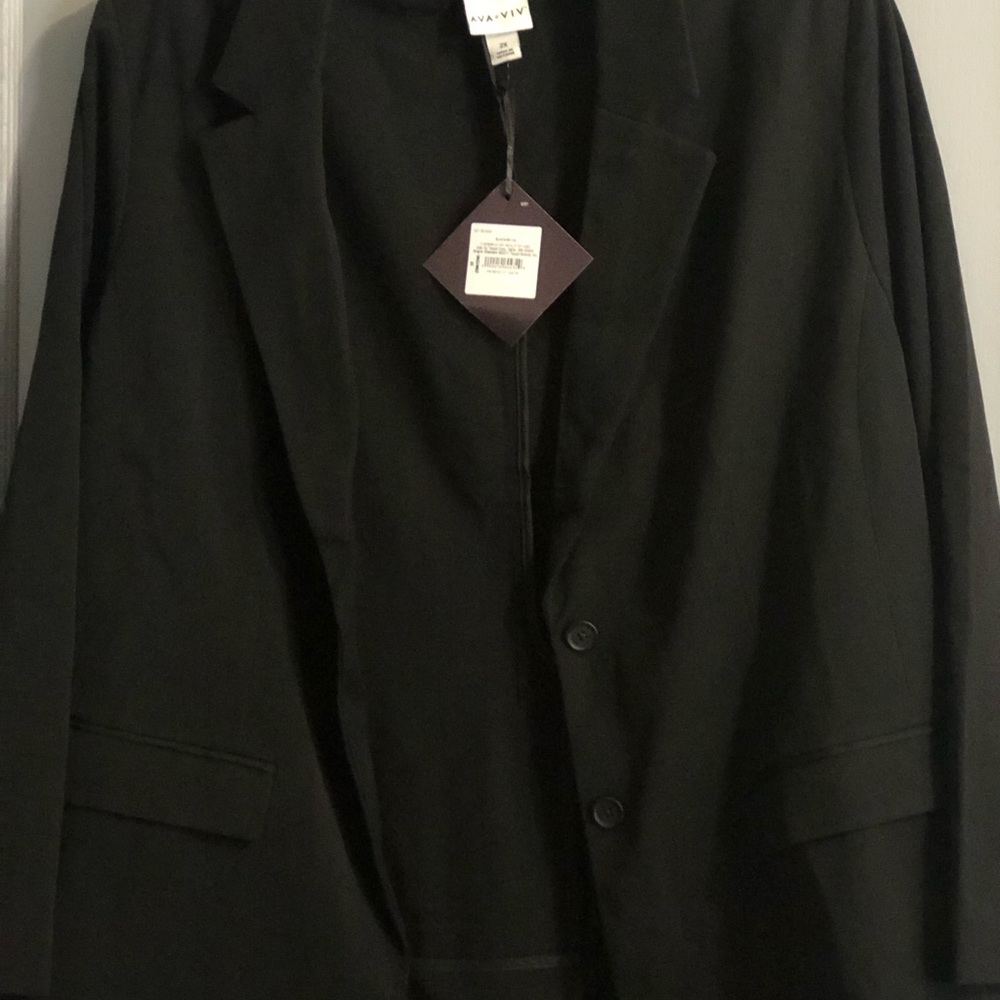 Women’s plus size bi-stretch twill blazer